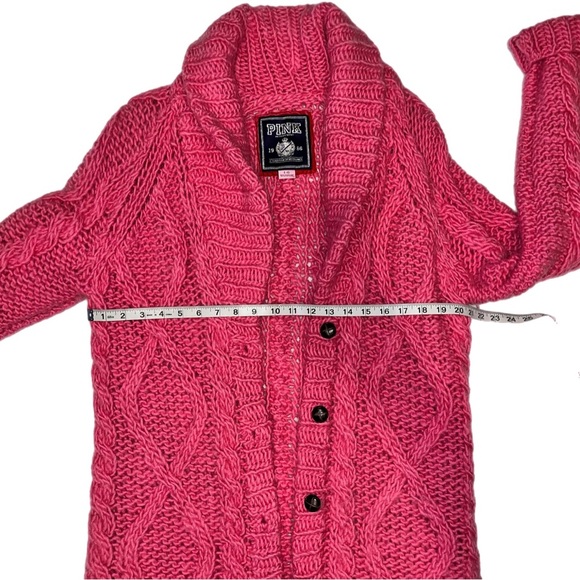 Vintage Victoria's Secret Pink Cardigan Sweater Size LARGE - Picture 8 of 16